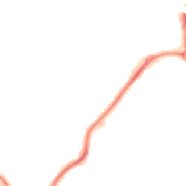 Night-time road noise heatmap for NE25 8JX