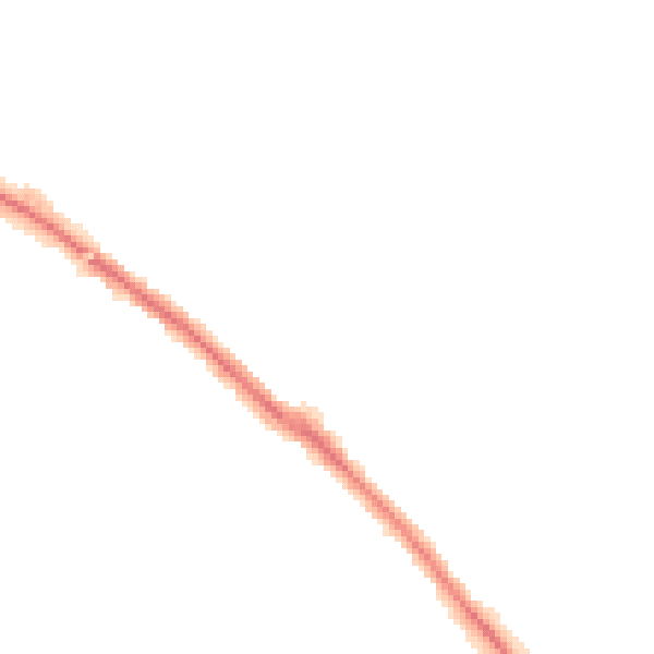 Night-time road noise heatmap for NE25 8NB