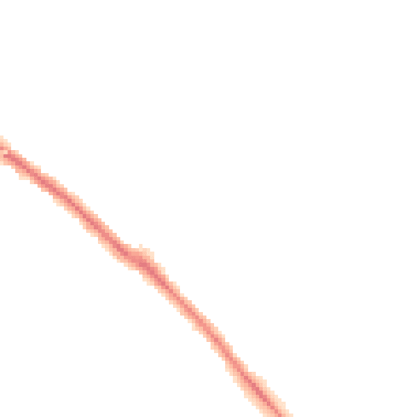 Night-time road noise heatmap for NE25 8TB