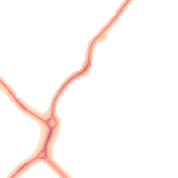 Night-time road noise heatmap for NE25 8UN