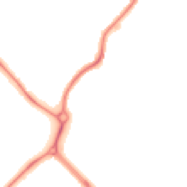 Night-time road noise heatmap for NE25 8UR