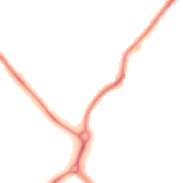 Night-time road noise heatmap for NE25 8UZ