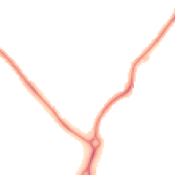 Night-time road noise heatmap for NE25 8XH