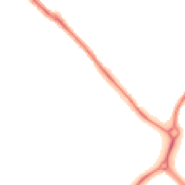 Night-time road noise heatmap for NE25 9DZ