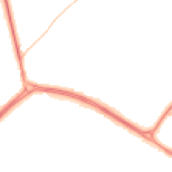 Night-time road noise heatmap for NE25 9GF