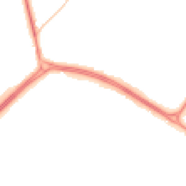 Night-time road noise heatmap for NE25 9HE