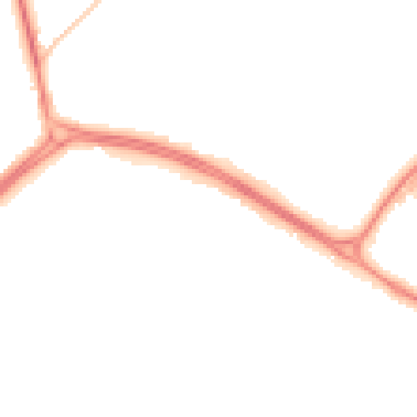 Night-time road noise heatmap for NE25 9HF