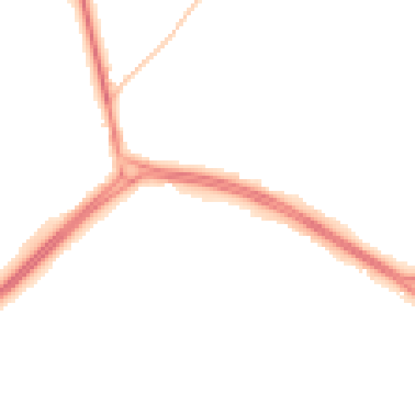 Night-time road noise heatmap for NE25 9JJ