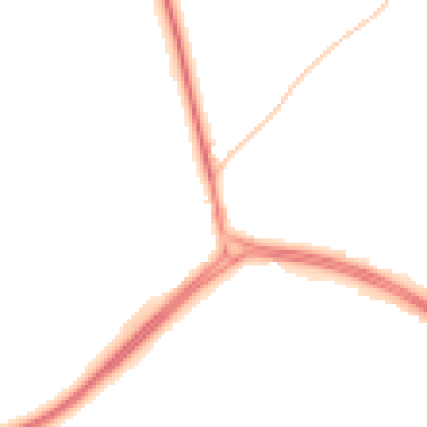 Night-time road noise heatmap for NE25 9JS