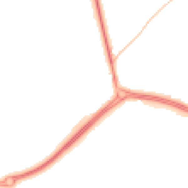 Night-time road noise heatmap for NE25 9JU