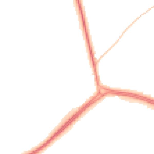 Night-time road noise heatmap for NE25 9JY