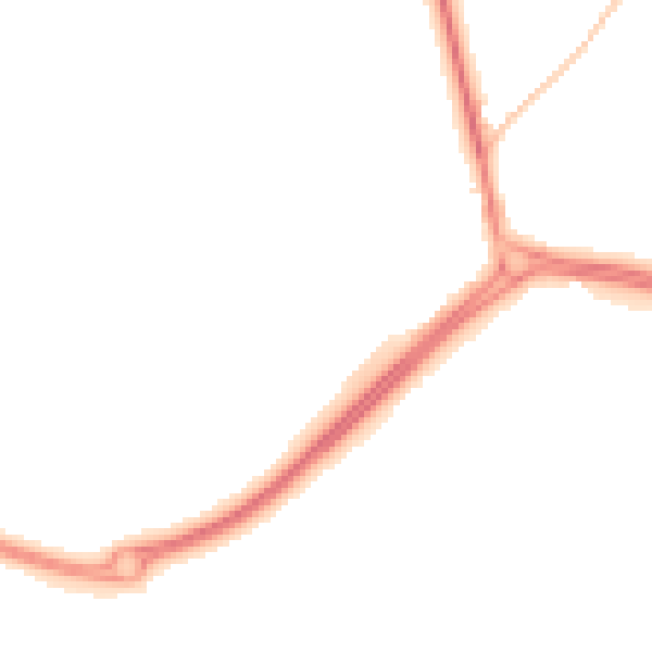 Night-time road noise heatmap for NE25 9LJ