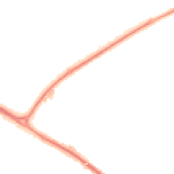 Night-time road noise heatmap for NE25 9LN