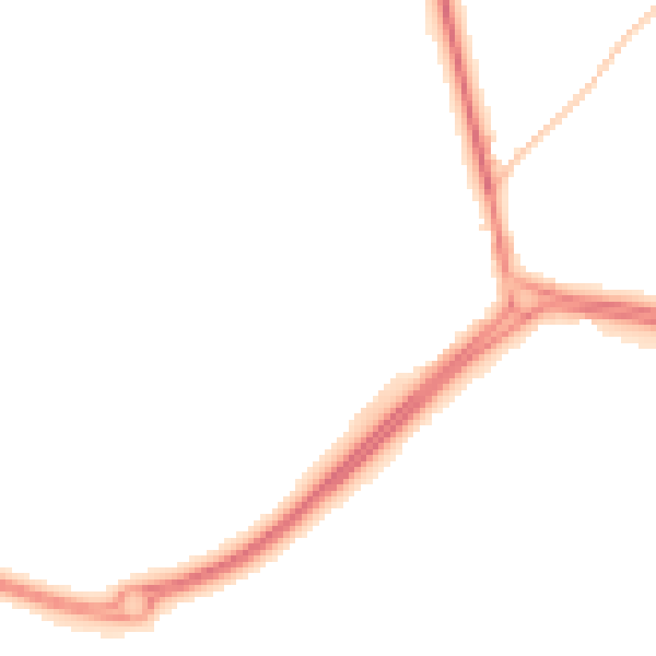 Night-time road noise heatmap for NE25 9LP
