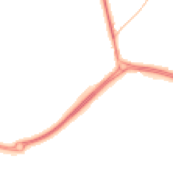 Night-time road noise heatmap for NE25 9LQ