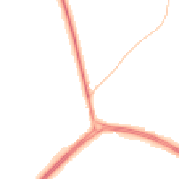 Night-time road noise heatmap for NE25 9TG