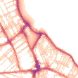 Daytime road noise heatmap for NE26 1AU