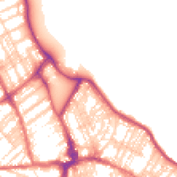 Daytime road noise heatmap for NE26 1BE