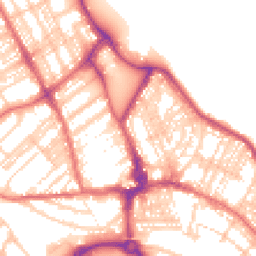 Daytime road noise heatmap for NE26 1DN