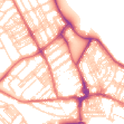 Daytime road noise heatmap for NE26 1ED