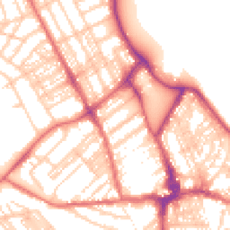 Daytime road noise heatmap for NE26 1EG