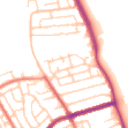 Daytime road noise heatmap for NE26 1HU