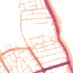Daytime road noise heatmap for NE26 1HX