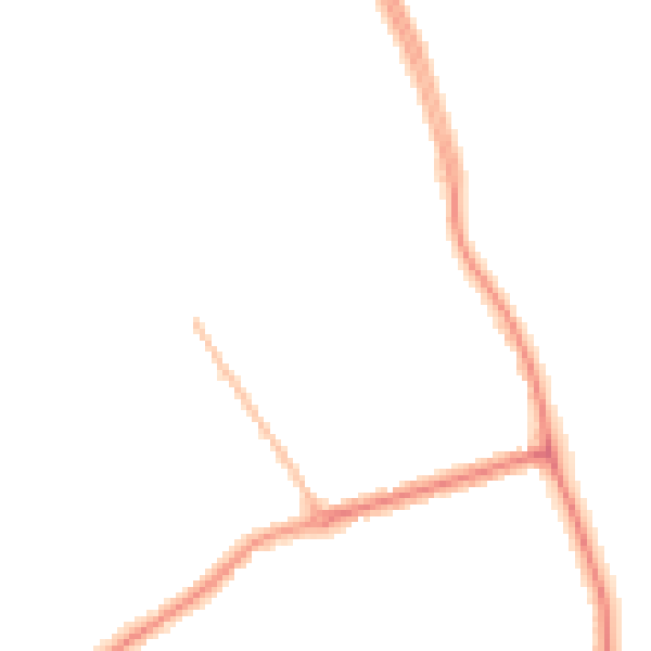 Night-time road noise heatmap for NE26 1JL