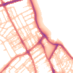 Daytime road noise heatmap for NE26 1PZ