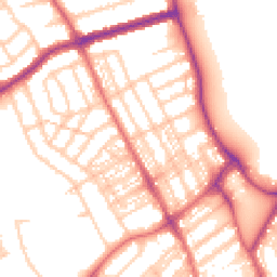 Daytime road noise heatmap for NE26 1QF
