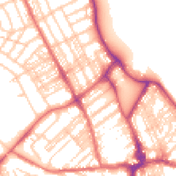 Daytime road noise heatmap for NE26 1QN