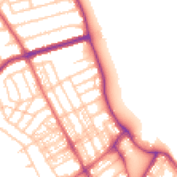Daytime road noise heatmap for NE26 1RT