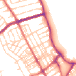 Daytime road noise heatmap for NE26 1RU