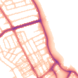 Daytime road noise heatmap for NE26 1RX