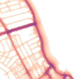 Daytime road noise heatmap for NE26 1RZ