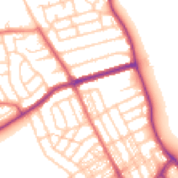 Daytime road noise heatmap for NE26 1SF
