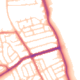 Daytime road noise heatmap for NE26 1TF