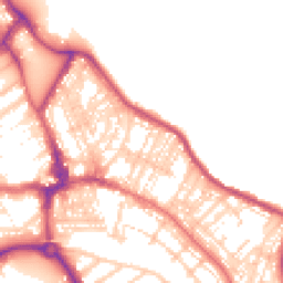 Daytime road noise heatmap for NE26 2AD