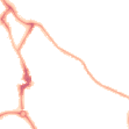 Night-time road noise heatmap for NE26 2AD