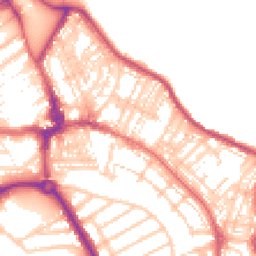 Daytime road noise heatmap for NE26 2AG