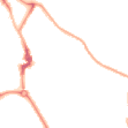 Night-time road noise heatmap for NE26 2AG