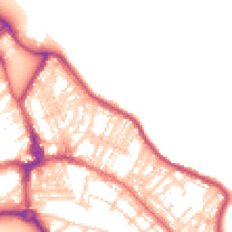 Daytime road noise heatmap for NE26 2AS