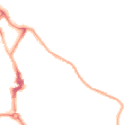 Night-time road noise heatmap for NE26 2AS