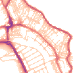 Daytime road noise heatmap for NE26 2DT