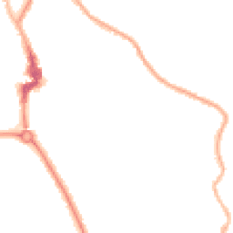 Night-time road noise heatmap for NE26 2DT