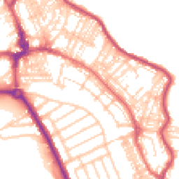 Daytime road noise heatmap for NE26 2DX