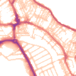Daytime road noise heatmap for NE26 2DZ