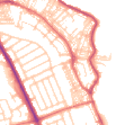 Daytime road noise heatmap for NE26 2EF