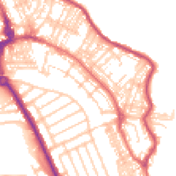 Daytime road noise heatmap for NE26 2EH