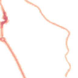 Night-time road noise heatmap for NE26 2EL